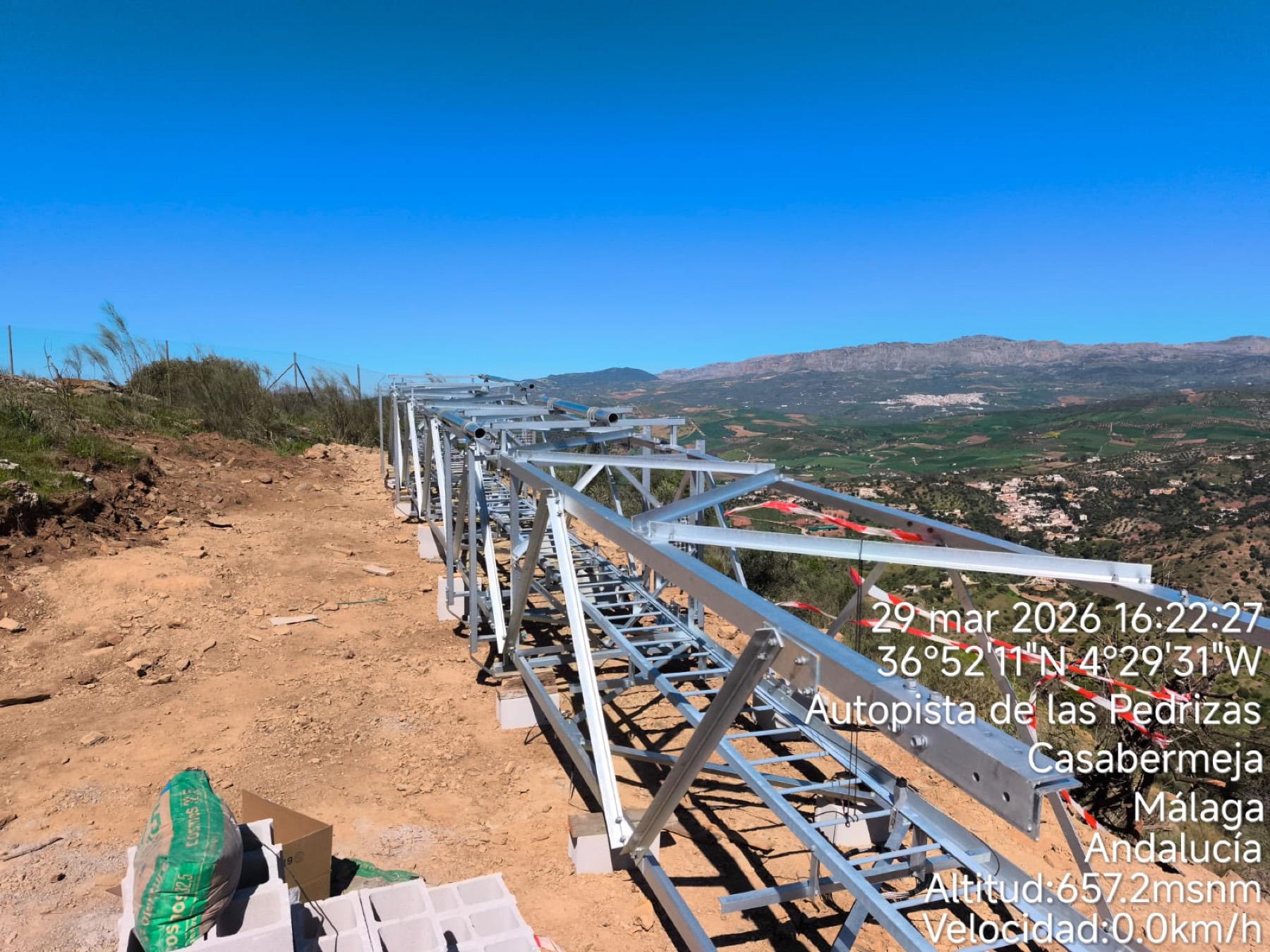Estructura galvanizada en alta montaña